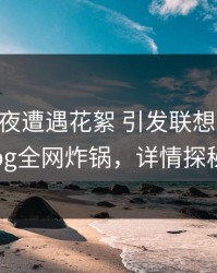 大V在深夜遭遇花絮 引发联想，糖心vlog全网炸锅，详情探秘